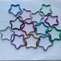 Boucle étoile à cinq branches en alliage d'aluminium, boucle étoile colorée à cinq branches, boucle de suspension de haute qualité, accessoire de boucle rapide