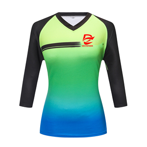 Camisetas Personalizadas con Tecnología Moisture Wick, Resistentes al Desgaste, para Hombre y Mujer, con Diseño Degradado, para Ciclismo de Montaña, Descenso y MTB - Product Image 3