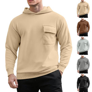 Sweat-shirt à capuche pour homme Temu, en polaire épaisse, avec poche, décontracté, respirant, grande taille, pull-over tendance pour les loisirs - Product Image 4