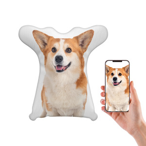 Funda de Almohada Personalizada con Retrato de Mascota Beckon, Funda de Cojín con Forma de Animal y Foto Impresa, Regalo Conmemorativo <span class=keywords><strong>para</strong></span> Perros y <span class=keywords><strong>Gatos</strong></span> - Product Image 1