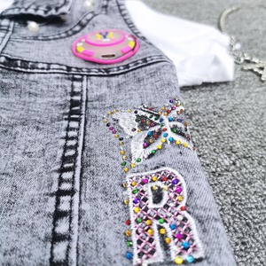 Ropa Infantil de Alta Calidad 2022, Faldas Vaqueras para Niñas, Conjunto de Ropa Infantil de Verano - Product Image 4