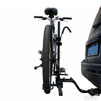 Support de vélo réglable en acier pour hayon de voiture, camionnette, véhicule tout-terrain - Support pliable à fixer sur le crochet de remorquage pour 2 vélos en extérieur