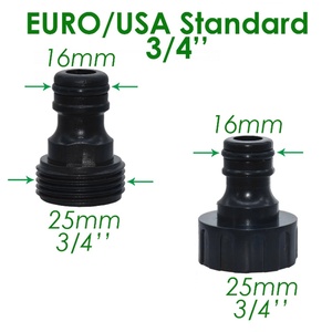 Male & Female Thread Nipple <b>Quick</b> <b>Connectors</b> <b>Quick</b> Connect Garden Hose Fittings, 3/4" Hose Faucet Nozzle <b>Quick</b> Connect Adapters - Product Image 2