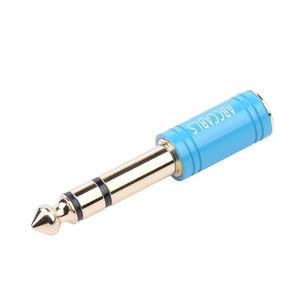 Abcables 6.35 To 3.5 Audio <b>Adapter</b> Stereo Plug Gold Plated Aluminum Alloy Connector For Guitar Amp Headphone - Product Image 2