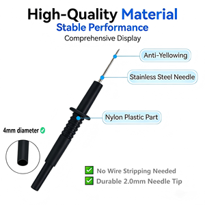 مسبار فولاذي فائق الحدة بقطر 2 مم مع قابس 4 مم للقياسات الرقمية واختبارات الكهرباء - Product Image 5