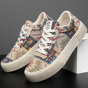 Nouvelles Chaussures Plates à Lacets Grande Taille pour Hommes – Dernières Tendances Décontractées en Cuir et Toile - Product Image 5