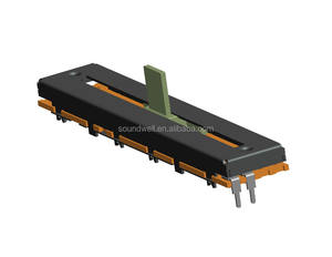 Potentiomètres à glissière de 60 mm, bouton de volume, fader de mixeur, capuchon en caoutchouc, potentiomètre 20k réglable, potentiomètre à glissière droit - Product Image 1