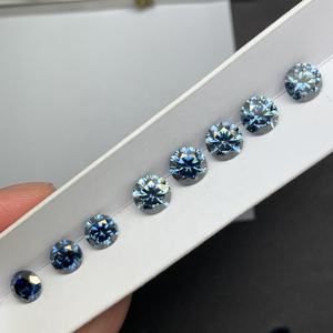 GRA Certificado Rodada rosa Verde Azul <span class=keywords><strong>Moissanite</strong></span> Diamante Preço Por Carat Atacado Moissanites Usado para 14K/18K Ouro Moissanites - Product Image 4