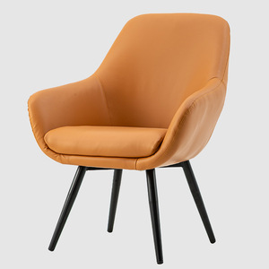 <span class=keywords><strong>Fauteuil</strong></span> en cuir minimaliste moderne le plus vendu avec pieds en bois pour le mobilier de salon - Product Image 5