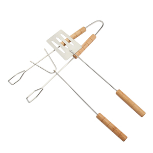 CD-16A <span class=keywords><strong>professionnel</strong></span> Camping en plein air <span class=keywords><strong>barbecue</strong></span> outils 3 pièces BBQ rôtissoires spatule <span class=keywords><strong>pince</strong></span> - Product Image 5