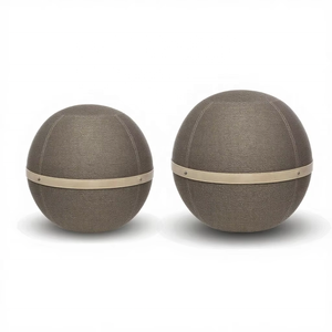 Housse <span class=keywords><strong>de</strong></span> ballon <span class=keywords><strong>de</strong></span> siège Leadershow antidérapante autoportante pour yoga et exercice, 57 cm, 65 cm, pour bureau et maison, avec <span class=keywords><strong>ceinture</strong></span> et pompe - Product Image 4