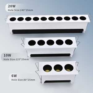 Haute Cri Lumen Faible Ugr Tube Linéaire Bibliothèque Gym Salon Intégré Anti-Éblouissement Led Grille Plafonnier - Product Image 5