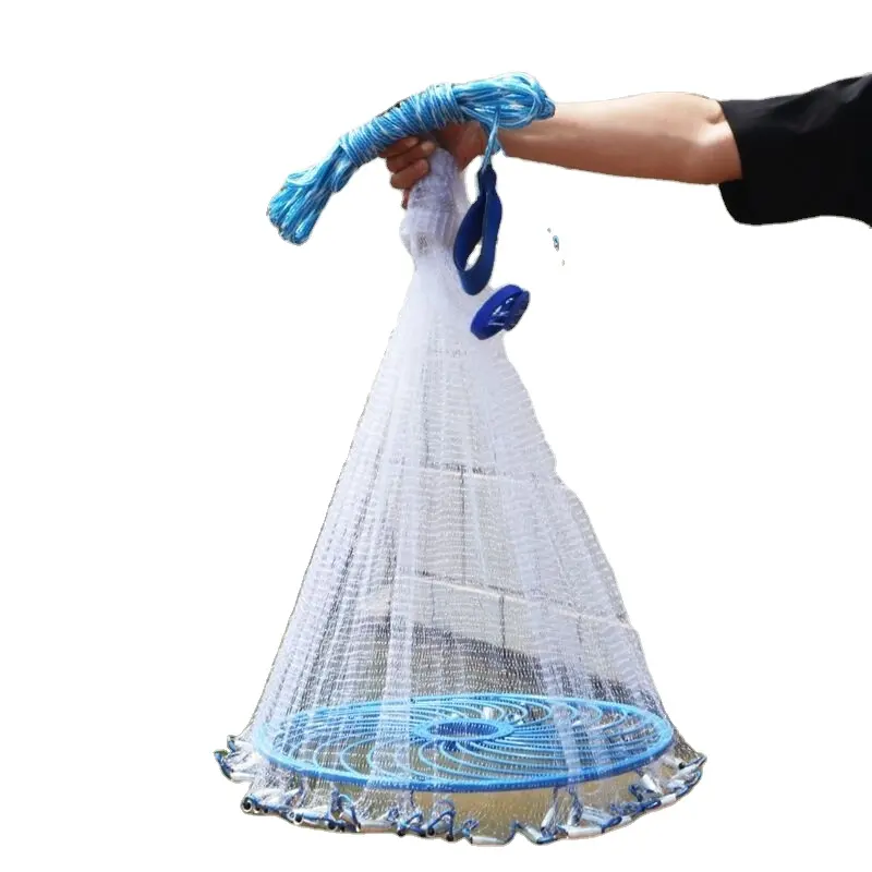 Cast net 8ft crab/lobster/fish trap foldable umbrella trap