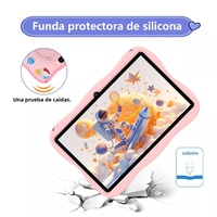Tablet Android 13 de 7 Pulgadas MTK 4G+64GB para Niños, con Software Preinstalado y Funda de Silicona