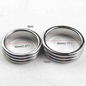 Verdickender Penisring aus Edelstahl, Penisschloss, Cock-Klemme zur Verzögerung der Ejakulation, Metall-Cockring für Männer - Product Image 5