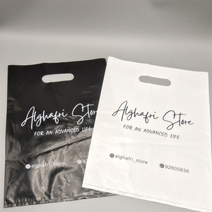 Stampa personalizzata Logo di alta qualità sacchetto di plastica HDPE imballaggio in plastica fustellato maniglia borsa per il trasporto - Product Image 4