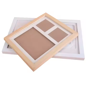 <span class=keywords><strong>2025</strong></span> Hot Bán bé Pet khung món quà sinh nhật bé sơ sinh lưu niệm Trắng dấu tay bé dấu chân khung gỗ với đất sét - Product Image 2