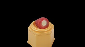 Crème glacée 3D en forme de fraise, saveur fruitée, crème glacée molle, crème glacée congelée - Product Image 3