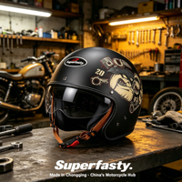 Casque Moto Ouvert Premium Étanche en ABS à Libération Rapide, Design Sportif pour la Conduite Estivale, Scooter, Vente en Gros OEM