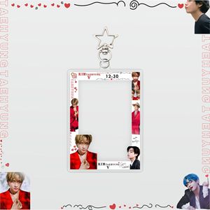 KPOP Bangtan Boys <span class=keywords><strong>V</strong></span> <span class=keywords><strong>Kim</strong></span> <span class=keywords><strong>Tae</strong></span> <span class=keywords><strong>Hyung</strong></span> tarjeta caso Photocard acrílico llavero - Product Image 4