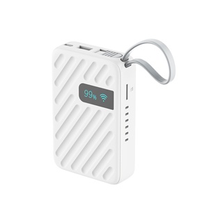 Router WiFi Portátil con Firewall, Wi-Fi 6, 2.4G, Banco de Energía de 10,000 mAh, Compatible con 4G, Compatible con Todas las Redes, Dispositivo Móvil con Cable - Product Image 1