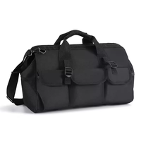 Sac à dos à outils robuste et imperméable en polyester 600D, multi-poches, bretelles rembourrées, 15-19 poches, grande capacité, sac de travail