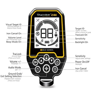 Detector de Metales Skycruiser 24K Súper Sensible para Prospección de Oro, Escaneo Terrestre, Detección de Todo Tipo de Metales, 5 Metros, ROHS, IP68, 1 Año de Garantía - Product Image 3