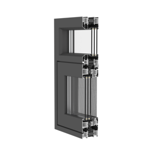 Fenêtre à battant double à ouverture intérieure en alliage d'aluminium à rupture de pont thermique avec double vitrage isolant pour maisons et villas - Product Image 1
