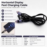 Fabricant de câbles de charge USB personnalisés USB-C 240W 100W 60W USB-A vers Type-C 8 broches Câble de charge rapide tressé OEM ODM