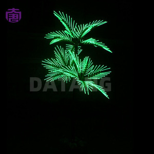 Outdoor Waterproof IP65 4-5m <b>LED</b> Palm <b>Tree</b> <b>Light</b> Christmas Tropical Ornament for Courtyard Seaside Landscape - Product Image 3