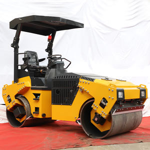 Rodillo de doble rueda de acero de 3 toneladas, herramienta de construcción de carreteras, con fuerte vibración, compa fuerte, hecho en China - Product Image 5