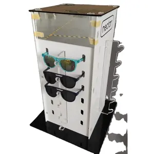 Point of sale rotating acrylic sunglasses display stand eyewear display holder