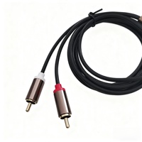 Nouveau câble audio stéréo Aux 3.5mm mâle vers 2RCA pour iPod iPhone iPad 3M