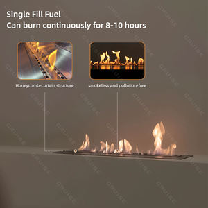 CRUISE résistance à la Corrosion Protection de l'environnement mural sans fumée 1200mm <span class=keywords><strong>bioéthanol</strong></span> à distance alcool cheminées modernes - Product Image 4