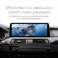Untuk Mobil BMW Seri 5 F10, Stereo Mobil Android Auto CarPlay, Kamera Mundur, Penyimpanan 64GB, Layar 12.3 inci, Dudukan Dashboard 2DIN Terintegrasi
