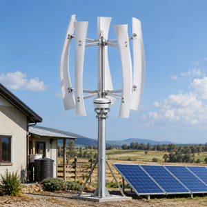 Generador Eólico Doméstico de 600W 800W 1kW, 24V 48V, Eje Vertical VAWT para Techo, Sistema Híbrido Solar Fuera de la Red WS-VA-600-1000 1kW Vertical - Product Image 2