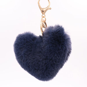 Coeur Forme <span class=keywords><strong>Pom</strong></span> <span class=keywords><strong>Pom</strong></span> Porte-clés En Gros Fourrure Faux Lapin PomPom Porte-clés En Vrac Moelleux Fourrure <span class=keywords><strong>Pompon</strong></span> Porte-clés pour Fille Coeur Porte-clés - Product Image 5