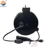 Cable de Alimentación Retráctil de Alta Resistencia de 10 m y 10 A, Cable de Extensión con Enchufe del Reino Unido DYH-2108, para Uso Doméstico, con una Vida Útil de 30 000 Usos