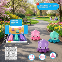 Figurine de calmar coulissant en plastique, jouet aquatique à bulles, cadeau pour enfants, objet de collection