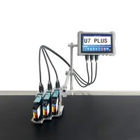 Machine d'impression de codes-barres sur feuille de plastique transparente automatique industrielle Écran tactile Imprimante à jet d'encre haute vitesse pour étiquettes