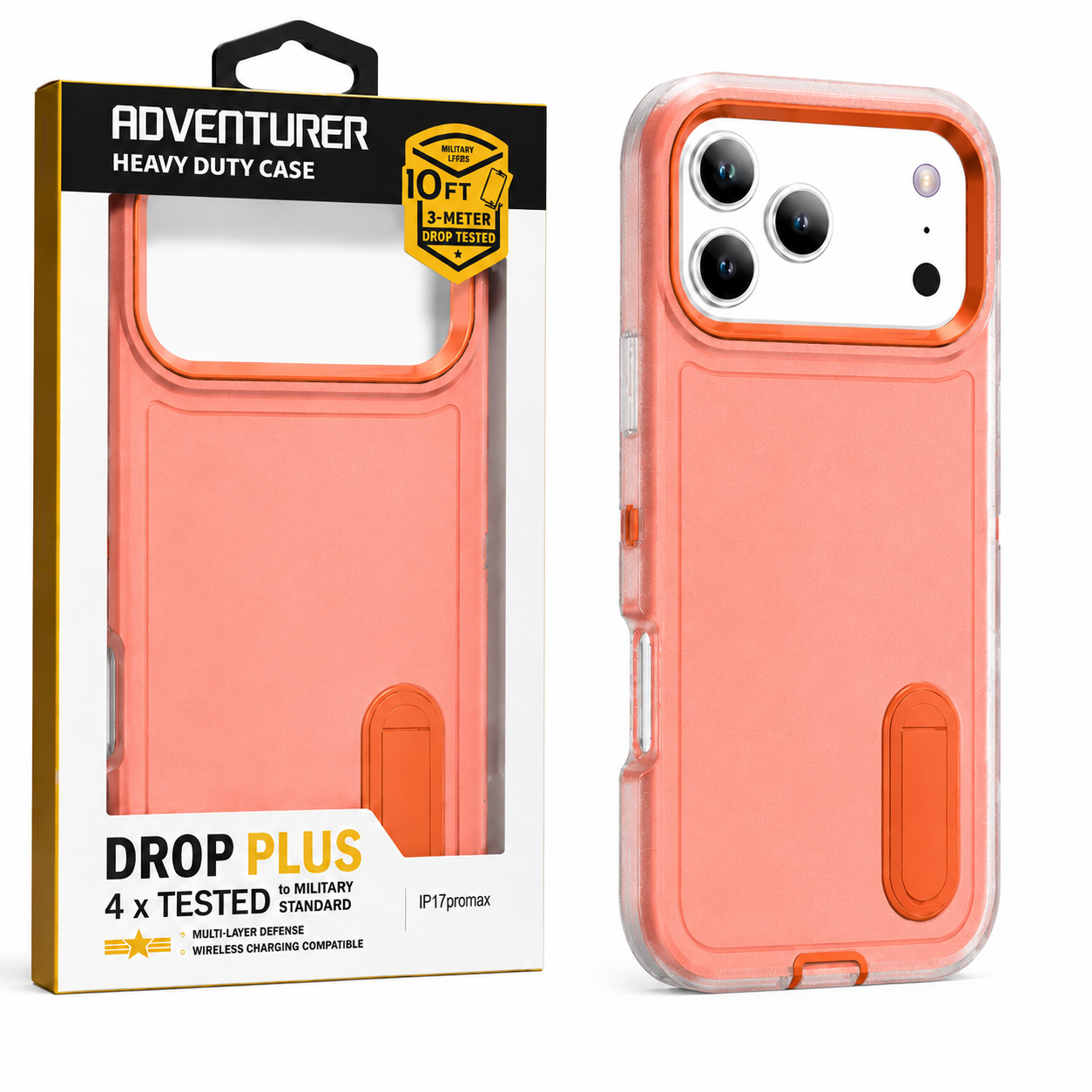 Transparent + orange