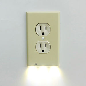 Mặt hàng phổ biến tiêu chuẩn Mỹ hộ gia đình màu trắng Tường ổ cắm với thông minh ON/OFF ánh sáng ban đêm - Product Image 6
