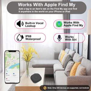 Plapie แท็กติดตามอากาศพลาสติก2แพ็คสมาร์ท GPS ติดตามสำหรับ iOS (รองรับเสียงค้นหาของฉัน) ลิเธียมแบตเตอรี่สำหรับสัตว์เลี้ยง - Product Image 2
