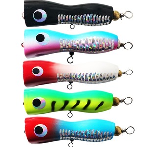 Señuelo de madera tipo Popper de 25g y 45g para pesca en agua dulce - Product Image 1