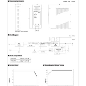 แหล่งจ่ายไฟ Meanwell รุ่น MDR-40-5 กำลังไฟ 40 วัตต์ แบบราง DIN สำหรับอุตสาหกรรม กล้องวงจรปิด กล่องจ่ายไฟ 5V 12V 5V 2A - Product Image 4