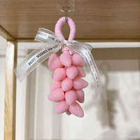 Handgemaakte zeep met kristallen aardbei, geurolie, wasbaar, decoratieve hanger, fruitgeur, op maat gemaakte geschenkverpakking