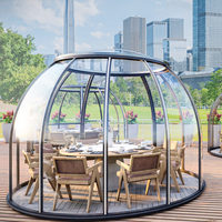Maison préfabriquée complète, glamping, chambre à bulles transparente en plein air, kit de dôme transparent, maison