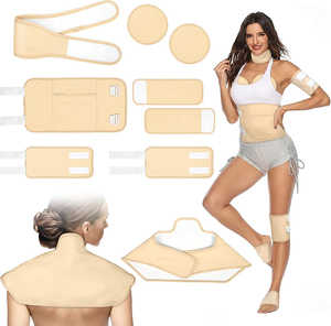 Enveloppe Réutilisable pour Compresse d'Huile de Ricin – Kit de Compresse d'Huile de Ricin Réglable pour Épaule, Cou, Taille, Poitrine, Genou, Pieds - Product Image 1