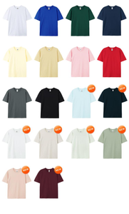 เสื้อยืดโอเวอร์ไซส์ผ้าคอตตอน 100% หนัก 180 กรัม ขายส่ง เสื้อยืดเรียบๆ ขายดี เสื้อยืดผู้ชาย สำหรับงานพิมพ์ลายตามสั่ง คอกลม - Product Image 3