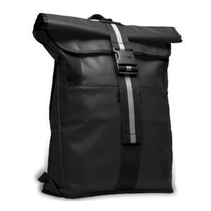 Free sample Women's Recycled <b>Roll</b>-<b>Top</b> <b>Backpack</b> with Custom Black Print Design for Outdoor Sports and Casual Laptop - Product Image 4